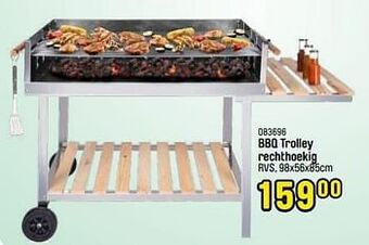 Happyland Bbq trolley rechthoekig aanbieding