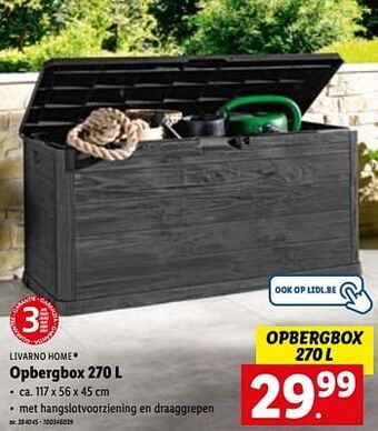 Lidl Opbergbox aanbieding
