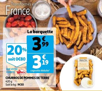 Churros De Pommes De Terre
