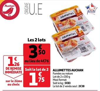 Auchan Allumettes Auchan aanbieding
