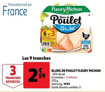 Auchan Blanc De Poulet Fleury Michon aanbieding