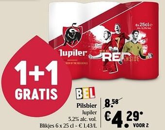 Delhaize Pilsbier jupiler aanbieding