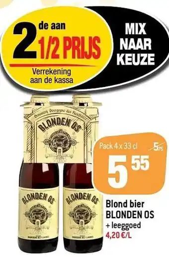 Blond bier blonden os