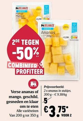 Delhaize Ananas aanbieding
