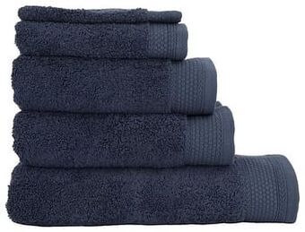 HEMA HEMA Handdoeken - Hotel Extra Zwaar Donkerblauw (donkerblauw) aanbieding