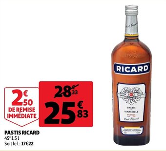 Auchan Pastis Ricard aanbieding