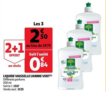Auchan Liquide Vaisselle L'Arbre Vert aanbieding