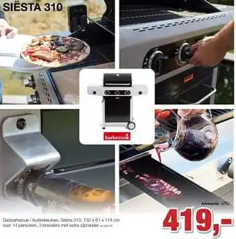 Barbecook siesta 310 gasbarbecue - buitenkeuken