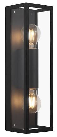 Brico EGLO wandverlichting Alamonte 2 zwart 2xE27 aanbieding
