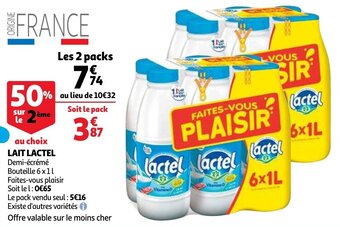 Auchan Lait Lactel aanbieding
