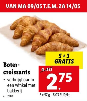 Lidl Boter croissants aanbieding