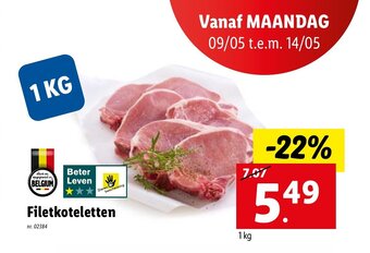 Lidl Filetkoteletten aanbieding
