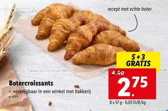 Lidl Botercroissants aanbieding