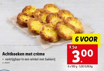 Lidl Achtkoeken met creme aanbieding