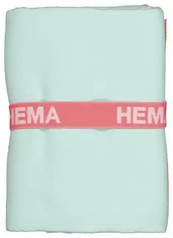 HEMA HEMA Microvezelhanddoek 70x140 Lichtgroen (mintgroen) aanbieding