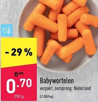 ALDI Babywortelen aanbieding