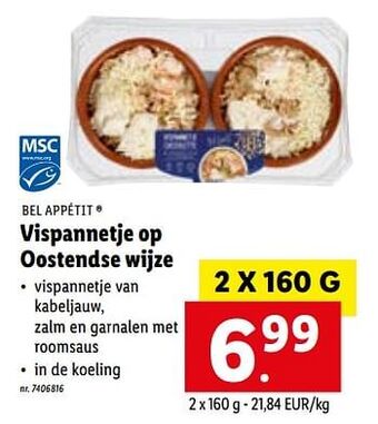 Lidl Vispannetje op oostendse wijze aanbieding