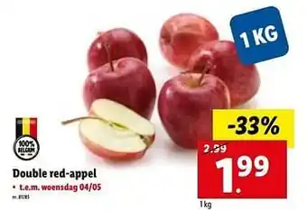 Lidl Double red-appel aanbieding