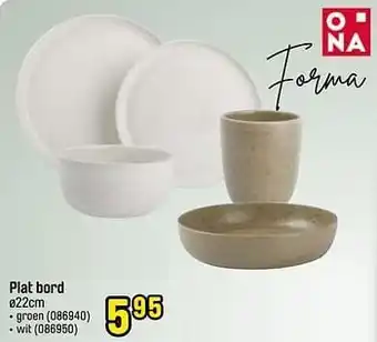 Happyland Plat bord groen aanbieding