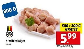 Lidl Kipfiletblokjes aanbieding