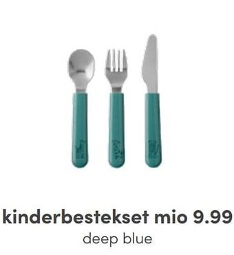Baby & Tiener Kinderbestekset mio deep blue aanbieding