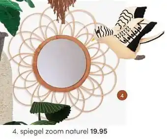 Baby & Tiener Spiegel zoom naturel aanbieding