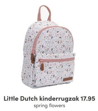 Baby & Tiener Little dutch kinderrugzak spring flowers aanbieding