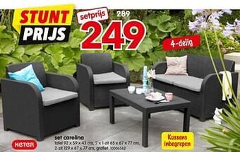 Yess Set carolina aanbieding