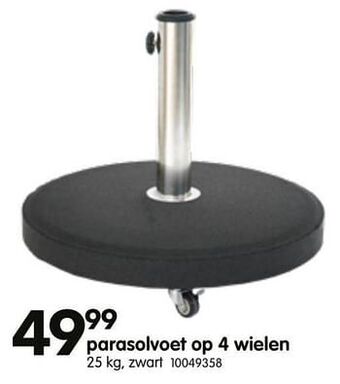 Yess Parasolvoet op 4 wielen aanbieding
