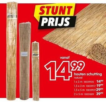 Yess Houten schutting aanbieding