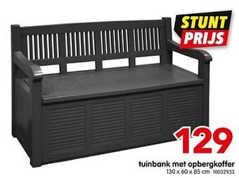 Yess Tuinbank met opbergkoffer aanbieding