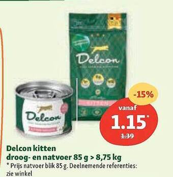 Maxi Zoo Delcon Kitten Droog- En Natvoer aanbieding