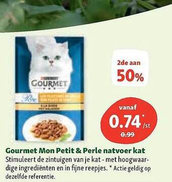 Maxi Zoo Gourmet Mon Petit & Perle Natvoer Kat aanbieding