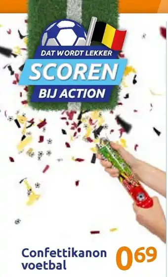 Confettikanon voetbal
