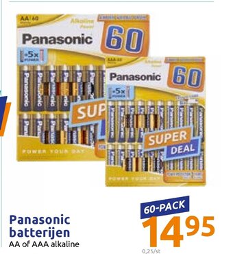 Action Panasonic batterijen aanbieding