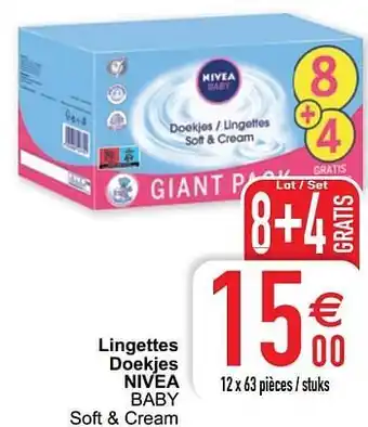 Cora Lingettes doekjes nivea baby aanbieding