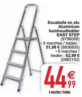 Cora Escabelle en alu aluminium huishoudladder easy step aanbieding