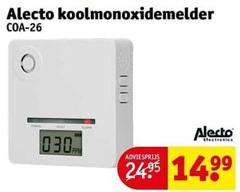 Kruidvat Alecto koolmonoxidemelder coa-26 aanbieding