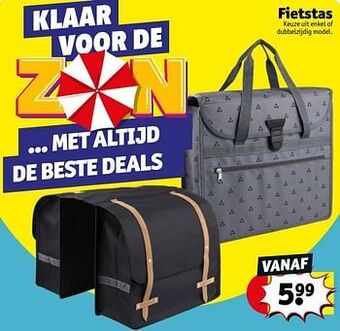 Kruidvat Fietstas aanbieding