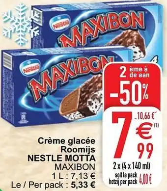 Cora Crème glacée roomijs nestle motta maxibon aanbieding