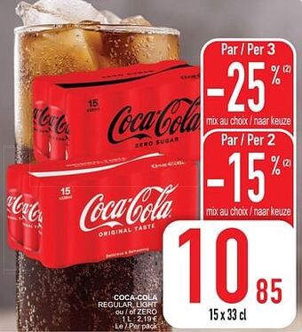 Cora Coca-cola regular light ou - of zero aanbieding