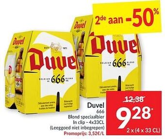 Intermarché Duvel 666 blond speciaalbier aanbieding