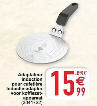 Adaptateur induction pour cafetière inductie-adapter voor koffiezetapparaat