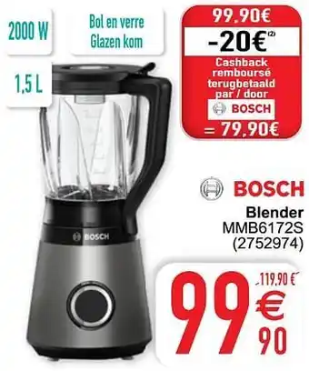 Cora Bosch blender mmb6172s aanbieding