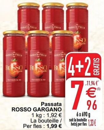 Cora Passata rosso gargano aanbieding