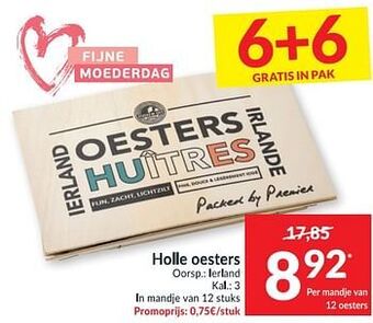 Intermarché Holle oesters aanbieding