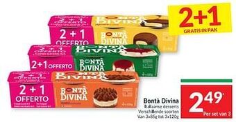Intermarché Bontà divina italiaanse desserts aanbieding