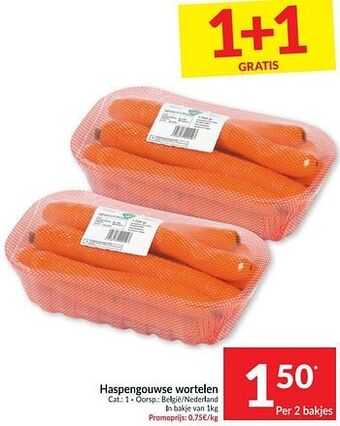 Intermarché Haspengouwse wortelen aanbieding