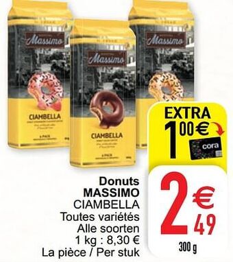 Cora Donuts massimo ciambella aanbieding