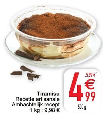 Cora Tiramisu aanbieding